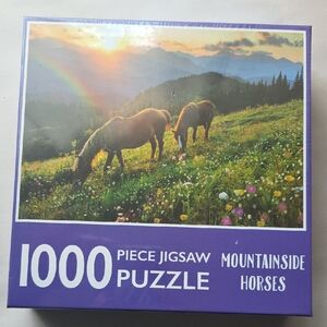 Mountainside Horses Jigsaw Puzzle NWT